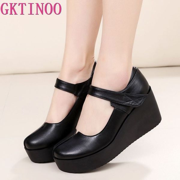 2019 spring leather women pumps platform wedges round toes ankle strap black high heels women shoes
2019 spring leather women pumps platform wedges round toes ankle strap black high heels women shoes