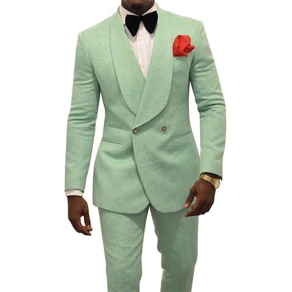men's suits & blazers custom made men shawl lapel pattern light green groom tuxedos wedding 2 pieces ( jacket+pants+tie ) e130, White;black
men's suits & blazers custom made men shawl lapel pattern light green groom tuxedos wedding 2 pieces ( jacket+pants+tie ) e130, White;black