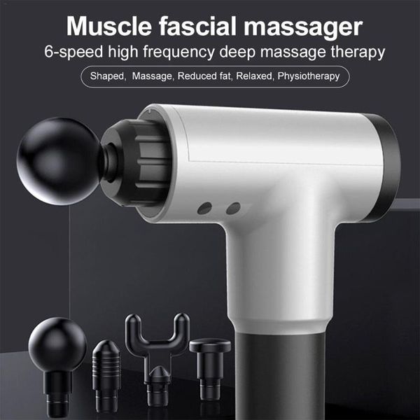 3300r/min electric massage gun muscle relaxation vibration fascial useful massager gun fitness equipment noise reduction design
3300r/min electric massage gun muscle relaxation vibration fascial useful massager gun fitness equipment noise reduction design