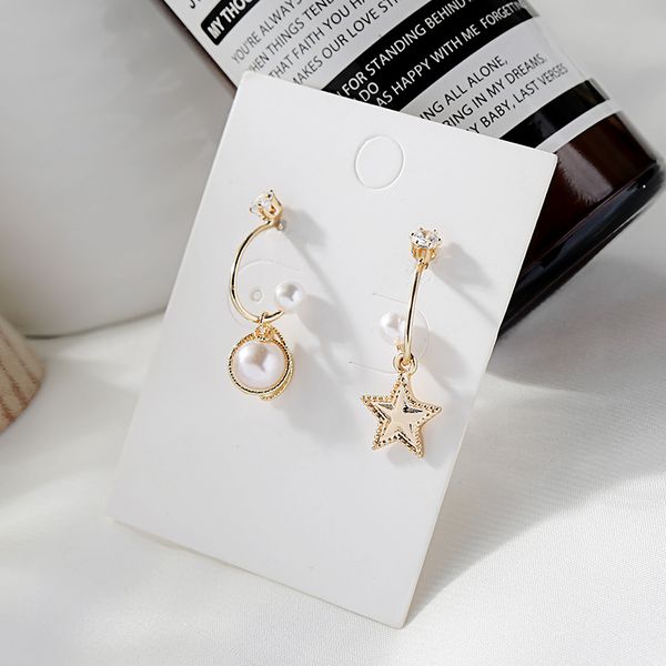 balanbiu luxury zircon earrings for women gifts asymmetric star acrylic pearl gold color drop earrings fashion jewelry wholesale, Silver
balanbiu luxury zircon earrings for women gifts asymmetric star acrylic pearl gold color drop earrings fashion jewelry wholesale, Silver