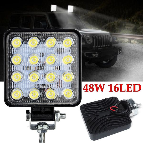 48w 16led work light flood beam bar car suv atv off-road driving fog lamps 110x110mm
48w 16led work light flood beam bar car suv atv off-road driving fog lamps 110x110mm