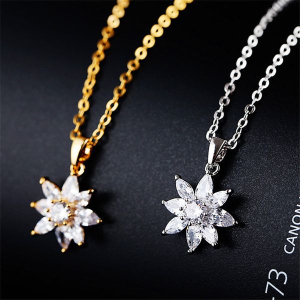 cute female snowflake flower pendant necklace crystal silver gold color necklaces & pendants for women wedding jewelry
cute female snowflake flower pendant necklace crystal silver gold color necklaces & pendants for women wedding jewelry