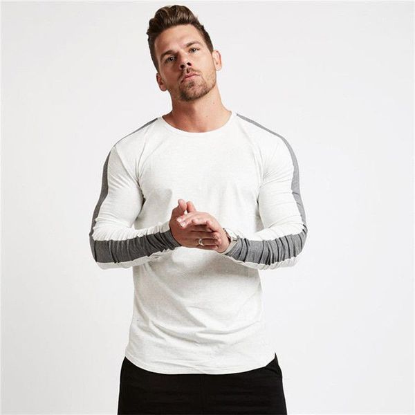 Autumn Mens Designer Panelled Tshirts Fashion Crew Neck Long Sleeve Tshirt Quick Dry Homme Clothing
Autumn Mens Designer Panelled Tshirts Fashion Crew Neck Long Sleeve Tshirt Quick Dry Homme Clothing