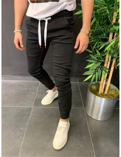 men winter trousers fashion solid sweatpants run joggers slim casual sweatpants high waist lace up autunm pencil pants, Black
men winter trousers fashion solid sweatpants run joggers slim casual sweatpants high waist lace up autunm pencil pants, Black