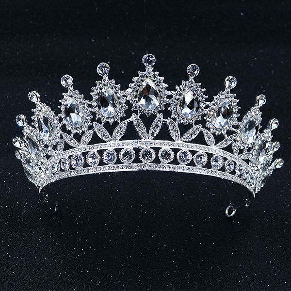 new baroque big rhinestone crystal beaded bridal tiaras crown bride headband luxury wedding korean hair ornaments tiara de noiva, Golden;white
new baroque big rhinestone crystal beaded bridal tiaras crown bride headband luxury wedding korean hair ornaments tiara de noiva, Golden;white