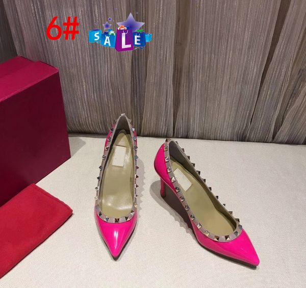 designer pointed toe 2-strap with studs high heels leather rivets sandals women shoes valentine high-heeled shoes 8.5cm, Black
designer pointed toe 2-strap with studs high heels leather rivets sandals women shoes valentine high-heeled shoes 8.5cm, Black