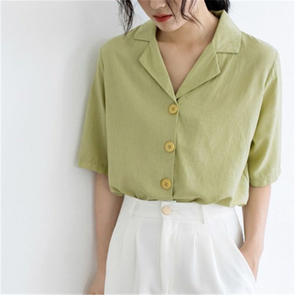 large size simple all match short sleeve shirts preppy style solid summer thin gentle loose office lady, White
large size simple all match short sleeve shirts preppy style solid summer thin gentle loose office lady, White