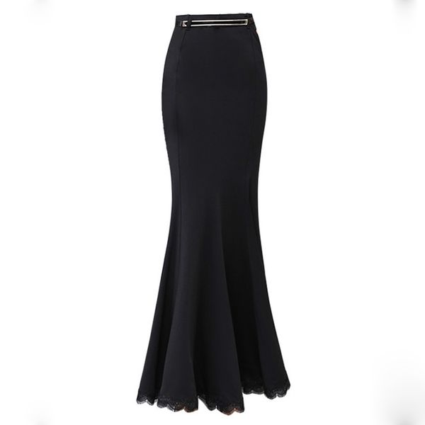 lace patchwork women long mermaid skirts with belt vintage floor length fishtail slim maxi skirts 2018 autumn 2344ly, Black
lace patchwork women long mermaid skirts with belt vintage floor length fishtail slim maxi skirts 2018 autumn 2344ly, Black