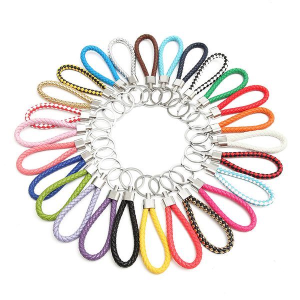 20pcs wholesale pu leather braided woven keychain rope rings fit diy circle pendant key chains holder car keyrings jewelry accessories, Silver
20pcs wholesale pu leather braided woven keychain rope rings fit diy circle pendant key chains holder car keyrings jewelry accessories, Silver