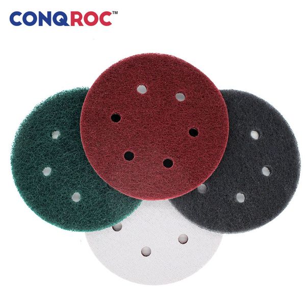 10pcs 150mm 6 inch scouring discs hook loop 6 holes scouring pads grout power scrubber cleaning sanding rust remover
10pcs 150mm 6 inch scouring discs hook loop 6 holes scouring pads grout power scrubber cleaning sanding rust remover