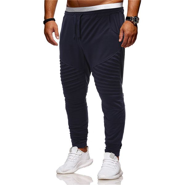 2019 autumn and winter new men's sports trousers knee discount men's casual pants, Black
2019 autumn and winter new men's sports trousers knee discount men's casual pants, Black