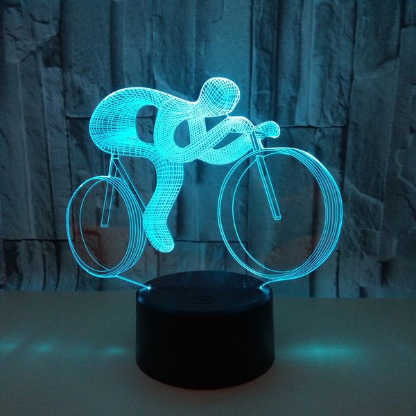 new pattern ride bicycle 3d small night-light usb power supply colorful touch led vision lamp gift decoration small desk lamp
new pattern ride bicycle 3d small night-light usb power supply colorful touch led vision lamp gift decoration small desk lamp