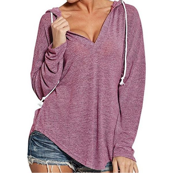 women solid color hoodies sweatshirts ladies autumn winter fall 2018 casual long sleeve v-neck casual hoodies, Black
women solid color hoodies sweatshirts ladies autumn winter fall 2018 casual long sleeve v-neck casual hoodies, Black