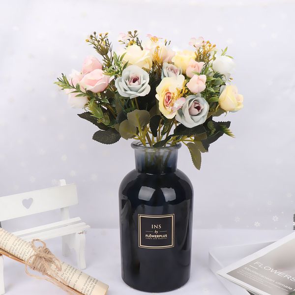 vintage home diy simulation small rose silk flowers wedding party bridal bouquet valentine's day decoration artificial flower
vintage home diy simulation small rose silk flowers wedding party bridal bouquet valentine's day decoration artificial flower