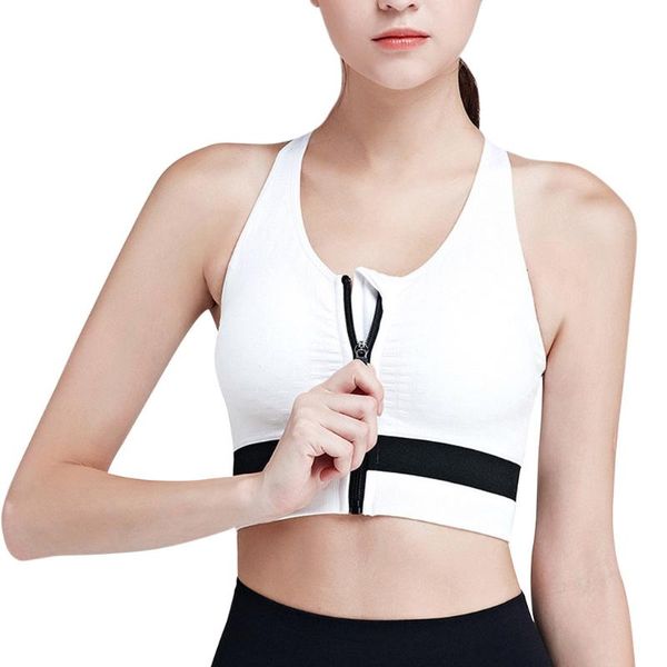 front zipper sport bra hollow sports push up female gym clothes sports underwear seamless running cross belt yoga bra, White;black
front zipper sport bra hollow sports push up female gym clothes sports underwear seamless running cross belt yoga bra, White;black