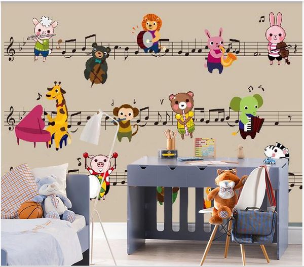 custom 3d p mural wall stickers musical note animal concert children room background wall painting wall paper for kids room 
custom 3d p mural wall stickers musical note animal concert children room background wall painting wall paper for kids room