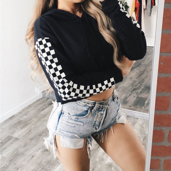 new women hoodies pullover lip print long sleeve hoodies women short midriff-baring fleece casual hooded outerwear women, Black
new women hoodies pullover lip print long sleeve hoodies women short midriff-baring fleece casual hooded outerwear women, Black