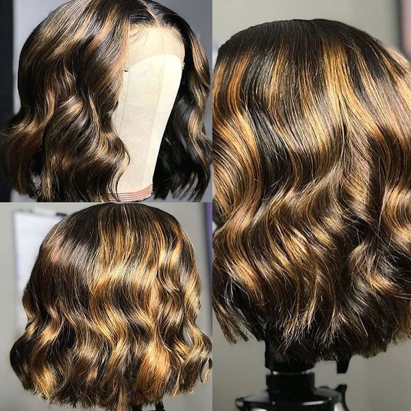 glueless highlight blonde 13x6 lace front human hair wig with baby hair brazilian body wave bob for black women natural hairline, Black;brown
glueless highlight blonde 13x6 lace front human hair wig with baby hair brazilian body wave bob for black women natural hairline, Black;brown