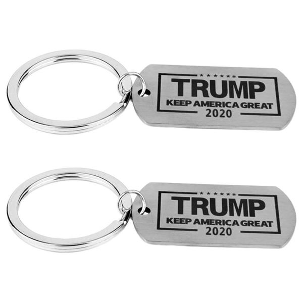 2 pcs keychain purse keyring stainless steel 2020 trump letters fashionable gift hanging ornament with words (silver
2 pcs keychain purse keyring stainless steel 2020 trump letters fashionable gift hanging ornament with words (silver