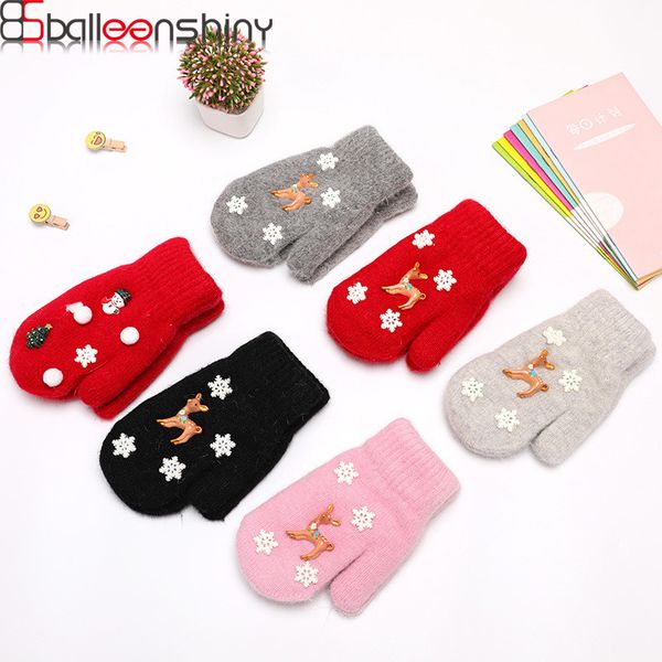 balleenshiny kids christmas cartoon gloves warm cute snowman deer knitted woolen mittens thicken plush winter glove full fingers, White
balleenshiny kids christmas cartoon gloves warm cute snowman deer knitted woolen mittens thicken plush winter glove full fingers, White