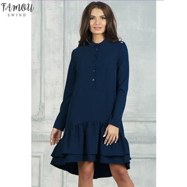 women vintage ruffled front button a-line dress long sleeve o neck solid elegant casual dress 2020 autumn new fashion dress, Black;gray
women vintage ruffled front button a-line dress long sleeve o neck solid elegant casual dress 2020 autumn new fashion dress, Black;gray