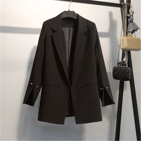 spring autumn women and jackets long sleeve fashion blazer femme black blazers work wear cj013, White;black
spring autumn women and jackets long sleeve fashion blazer femme black blazers work wear cj013, White;black