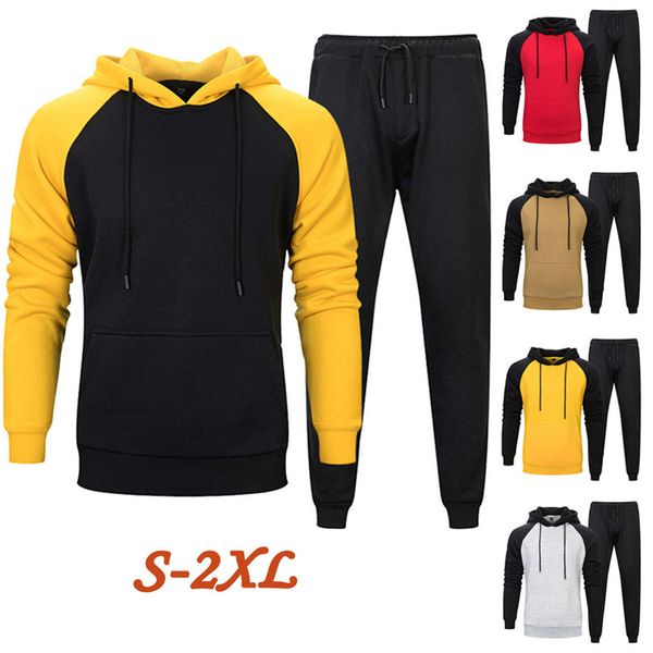 autumn winter sports suit men's two-piece hooded hood loose casual solid color sweater running suit sportswear &4s27, Black;blue
autumn winter sports suit men's two-piece hooded hood loose casual solid color sweater running suit sportswear &4s27, Black;blue