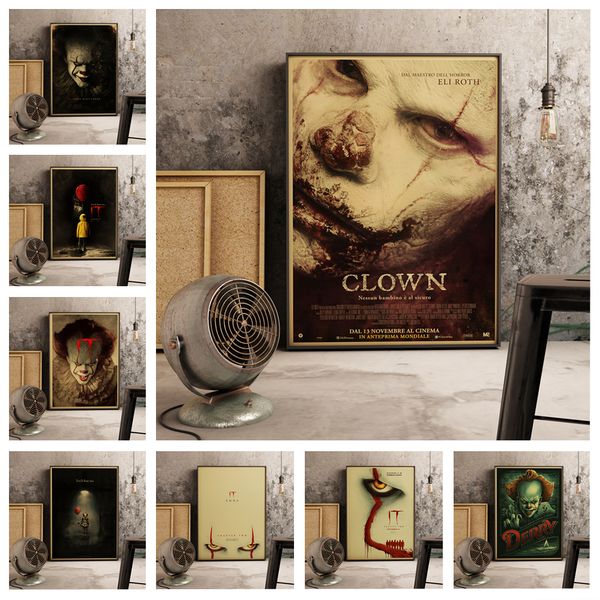 american suspense horror movie pennywise: the story of 'it' retro style home decoration poster wall art room joker poster o825
american suspense horror movie pennywise: the story of 'it' retro style home decoration poster wall art room joker poster o825