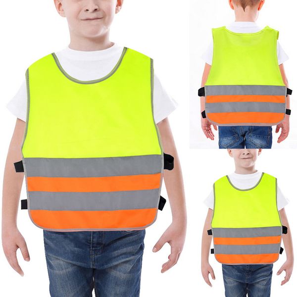 high visibility children student safety vest coats kids reflective traffic vest cycling school running pupil jackets, Black;white
high visibility children student safety vest coats kids reflective traffic vest cycling school running pupil jackets, Black;white
