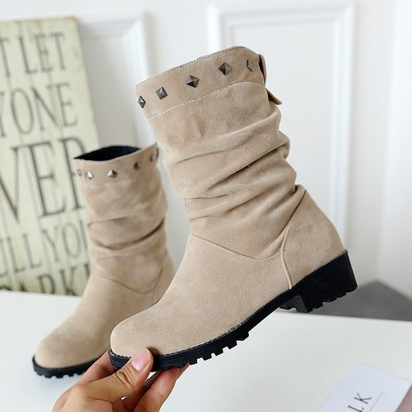 big size shoes woman boots women new 2019 winter footwear clogs platform luxury designer lace up rivets low heels booties round, Black
big size shoes woman boots women new 2019 winter footwear clogs platform luxury designer lace up rivets low heels booties round, Black
