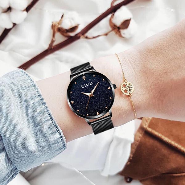 civo fashion brand women watches waterproof analogue black ladies watch clock women's diamond shining bracelet watches, Slivery;brown
civo fashion brand women watches waterproof analogue black ladies watch clock women's diamond shining bracelet watches, Slivery;brown