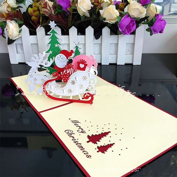 festival cards christmas merry 3d new year blessing popula card three dimensional creative idea factory direct selling 8sm p1 
festival cards christmas merry 3d new year blessing popula card three dimensional creative idea factory direct selling 8sm p1