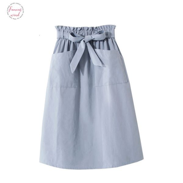 fashion 2019 spring summer skirts women mid calf length korean elegant button high waist solid color skirt female, Black 
fashion 2019 spring summer skirts women mid calf length korean elegant button high waist solid color skirt female, Black