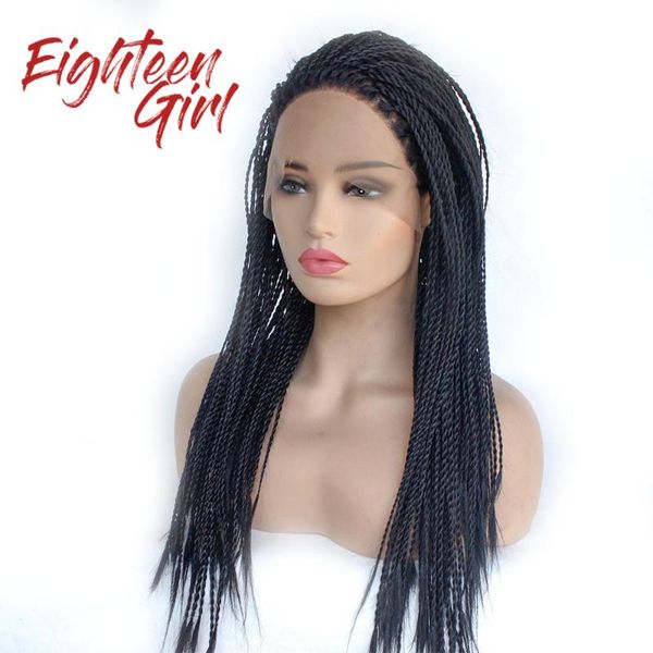 senegalese 2x twist braids wig lace front synthetic wig for women crochet twist braiding synthetic hair, Black
senegalese 2x twist braids wig lace front synthetic wig for women crochet twist braiding synthetic hair, Black