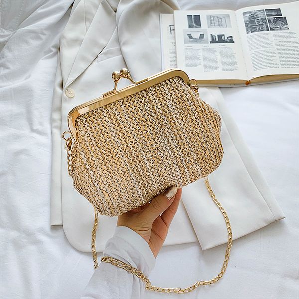 women handbag 2020 new summer fashion crossbody messenger bag small bag chain clip buckle shoulder slung popular straw
women handbag 2020 new summer fashion crossbody messenger bag small bag chain clip buckle shoulder slung popular straw