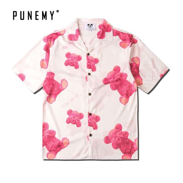 men shirt hawaiian funny cartton pattern 2020 spring new o-neck turn-down collar short sleeve hip hop streetwear couple shirt, White;black
men shirt hawaiian funny cartton pattern 2020 spring new o-neck turn-down collar short sleeve hip hop streetwear couple shirt, White;black