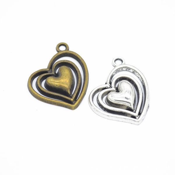 100pcs/lot new design heart charms pendant in 28*25mm good for craft making, diy jewelry findings, Bronze;silver
100pcs/lot new design heart charms pendant in 28*25mm good for craft making, diy jewelry findings, Bronze;silver
