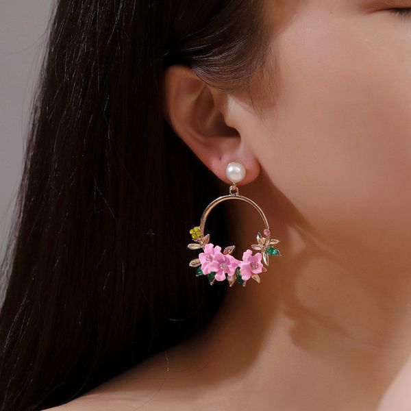 10pcs/lot floral sweet earrings colorful garland pearl stud earring ethnic style alloy women ear dangle jewelry accessories wholesale, Silver
10pcs/lot floral sweet earrings colorful garland pearl stud earring ethnic style alloy women ear dangle jewelry accessories wholesale, Silver
