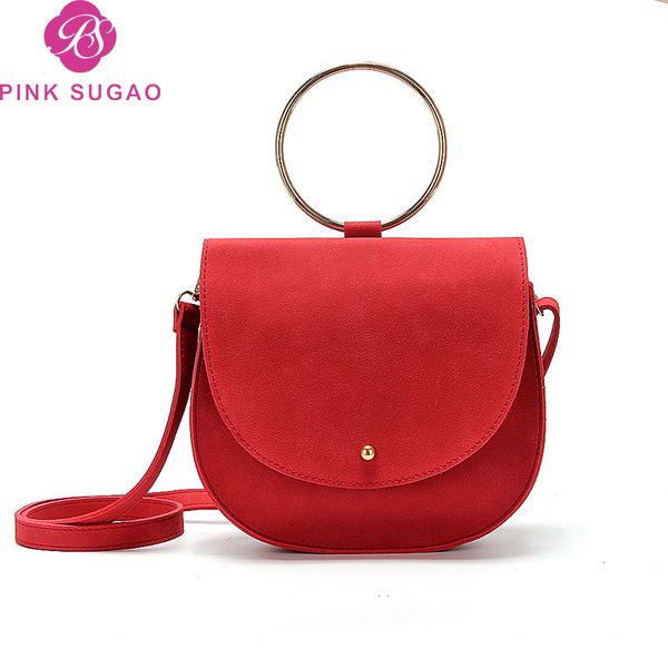 

Pink sugao designer luxury handbags purses women shoulder handbag crossbody handbags pu leather circal mini bags 2019 new fashion casual bag