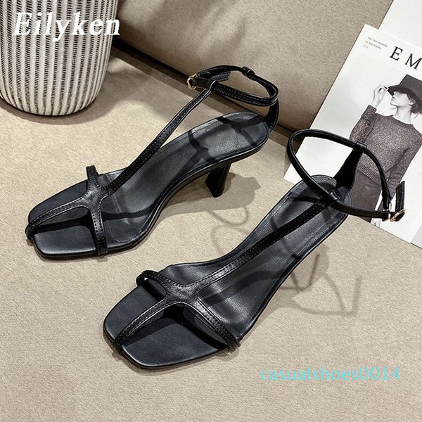 eilyken new narrow band square toe cozy women gladiator sandals summer fashion ankle buckle strap low heels slippers beach c14, Black
eilyken new narrow band square toe cozy women gladiator sandals summer fashion ankle buckle strap low heels slippers beach c14, Black