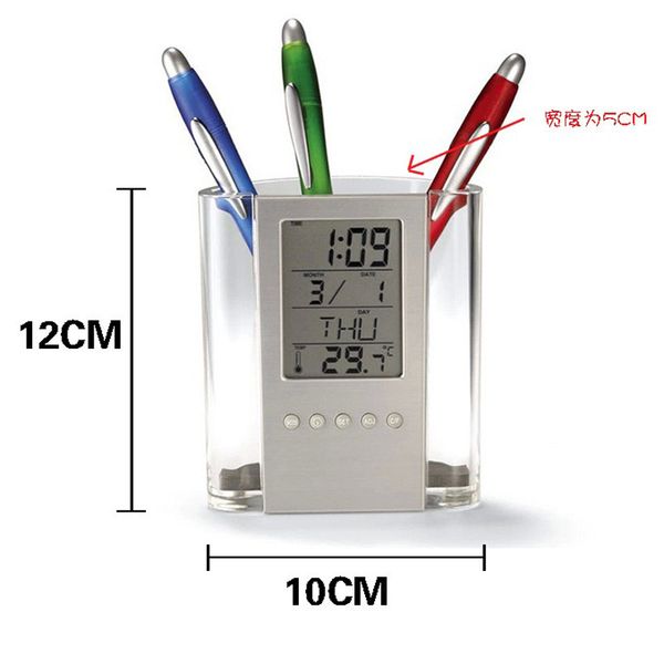 20pcs multifunction pen holder desktransparent alarm clock electrical digital pen pencil vase holder organizer decoration
20pcs multifunction pen holder desktransparent alarm clock electrical digital pen pencil vase holder organizer decoration