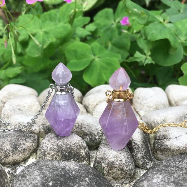 pyramidal shape colored fluorite necklace pointed bottle cap perfume bottle pendant,essential oil diffuser, gift necklace, Silver
pyramidal shape colored fluorite necklace pointed bottle cap perfume bottle pendant,essential oil diffuser, gift necklace, Silver