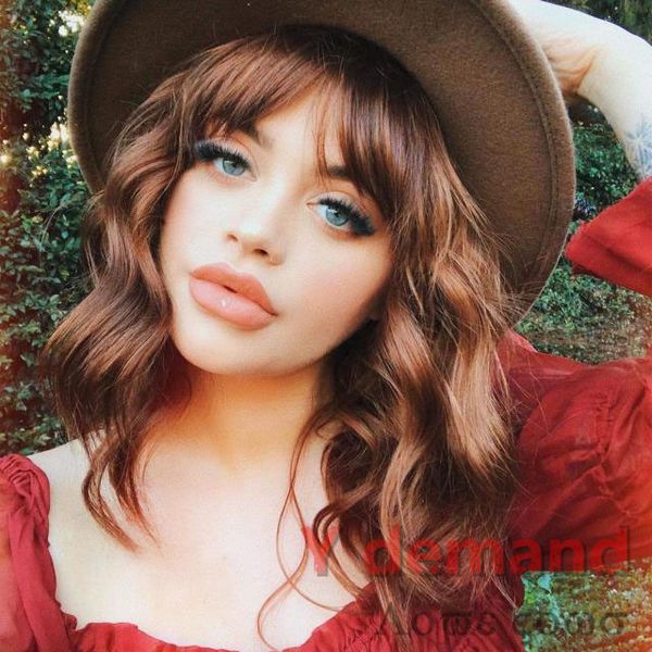 y demand brown short bob body wave wig synthetic natural full hair wigs wigs party wig heat resistant fiber for women, Black 
y demand brown short bob body wave wig synthetic natural full hair wigs wigs party wig heat resistant fiber for women, Black