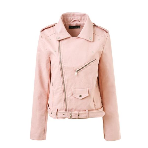 fashion 2020 new style autumn winter women pink pu leather coat female slim short leather zipper jacket women's outerwear, Black
fashion 2020 new style autumn winter women pink pu leather coat female slim short leather zipper jacket women's outerwear, Black