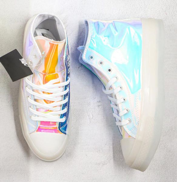1970s shoe star laser colorful jelly shoe chuck 70 transparent discoloration women designer casual shoes sport trainers sneakers, White;red
1970s shoe star laser colorful jelly shoe chuck 70 transparent discoloration women designer casual shoes sport trainers sneakers, White;red