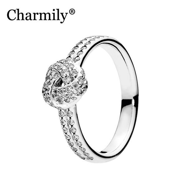charmily jewelry genuine 100% 925 sterling silver sparkling love knot ring original rings for women, Slivery;golden
charmily jewelry genuine 100% 925 sterling silver sparkling love knot ring original rings for women, Slivery;golden