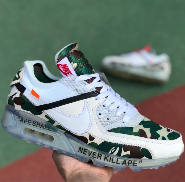 parra off white x nÃke air max 90 brown desert ore ape shall never kill ape rainbow designer luxury trainers shoes 120302
parra off white x nÃke air max 90 brown desert ore ape shall never kill ape rainbow designer luxury trainers shoes 120302