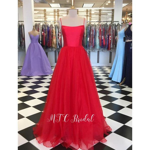 simple red speck tulle long evening dress strapless spaghetti strap a line floor length charming prom gown 2019 vestido de festa, White;black
simple red speck tulle long evening dress strapless spaghetti strap a line floor length charming prom gown 2019 vestido de festa, White;black