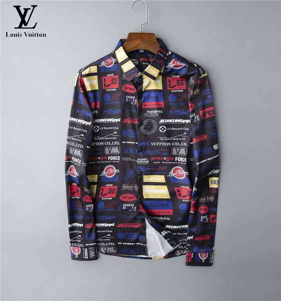 2020 men's shirts logistics new men's casual prints lapel slim luxury long sleeve shirt european and american brand fashion trend, White;black
2020 men's shirts logistics new men's casual prints lapel slim luxury long sleeve shirt european and american brand fashion trend, White;black
