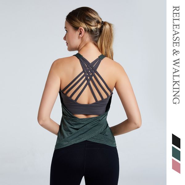 r&w women 2 in 1 sleeveless with bras vest bra cross back hiit yoga fitness womens running summer workout training, Black;blue
r&w women 2 in 1 sleeveless with bras vest bra cross back hiit yoga fitness womens running summer workout training, Black;blue